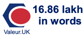 16.86 lakh in words 16.86 lakh in words