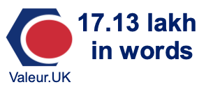 17.13 lakh in words 17.13 lakh in words
