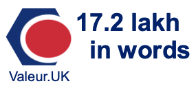 17.2 lakh in words 17.2 lakh in words