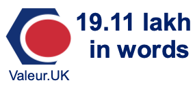 19.11 lakh in words 19.11 lakh in words