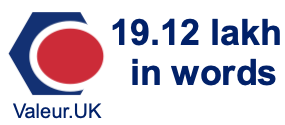 19.12 lakh in words 19.12 lakh in words