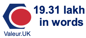 19.31 lakh in words 19.31 lakh in words
