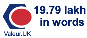 19.79 lakh in words 19.79 lakh in words
