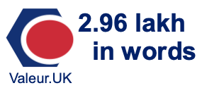 2.96 lakh in words 2.96 lakh in words