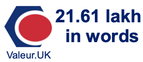 21.61 lakh in words 21.61 lakh in words