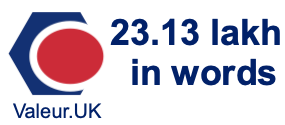 23.13 lakh in words 23.13 lakh in words