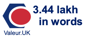 3.44 lakh in words 3.44 lakh in words