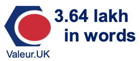 3.64 lakh in words 3.64 lakh in words