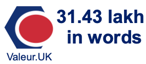 31.43 lakh in words 31.43 lakh in words