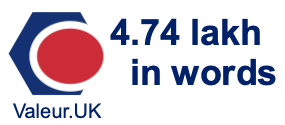 4.74 lakh in words