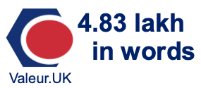 4.83 lakh in words 4.83 lakh in words