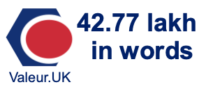 42.77 lakh in words 42.77 lakh in words