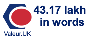 43.17 lakh in words 43.17 lakh in words