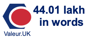 44.01 lakh in words 44.01 lakh in words