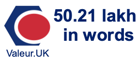 50.21 lakh in words 50.21 lakh in words