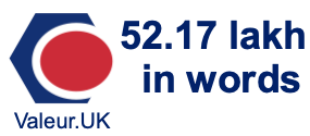 52.17 lakh in words 52.17 lakh in words