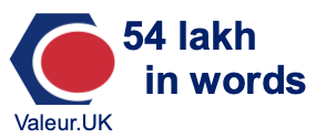 54 lakh in words 54 lakh in words