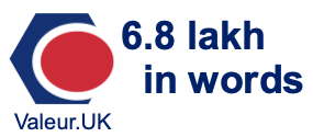 6.8 lakh in words 6.8 lakh in words