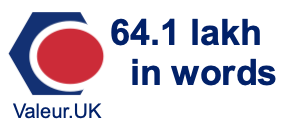64.1 lakh in words 64.1 lakh in words