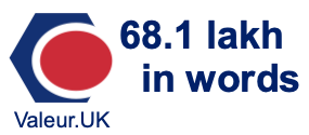 68.1 lakh in words 68.1 lakh in words