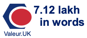 7.12 lakh in words