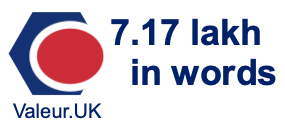 7.17 lakh in words