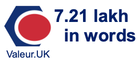 7.21 lakh in words