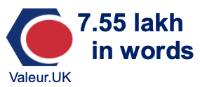 7.55 lakh in words 7.55 lakh in words