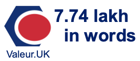7.74 lakh in words 7.74 lakh in words