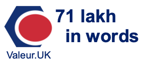 71 lakh in words 71 lakh in words