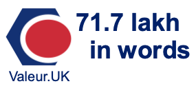 71.7 lakh in words 71.7 lakh in words