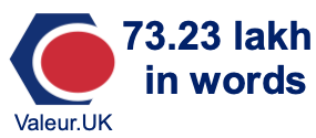 73.23 lakh in words 73.23 lakh in words