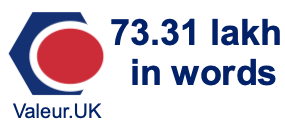 73.31 lakh in words 73.31 lakh in words