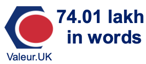 74.01 lakh in words 74.01 lakh in words