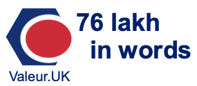 76 lakh in words 76 lakh in words