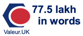 77.5 lakh in words