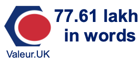 77.61 lakh in words 77.61 lakh in words