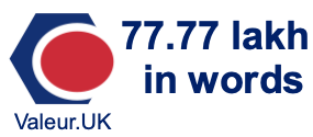77.77 lakh in words 77.77 lakh in words