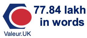 77.84 lakh in words