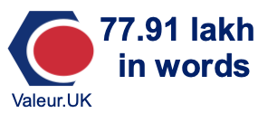 77.91 lakh in words 77.91 lakh in words
