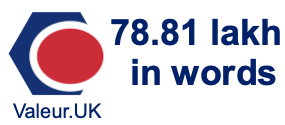 78.81 lakh in words 78.81 lakh in words