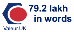 79.2 lakh in words 79.2 lakh in words