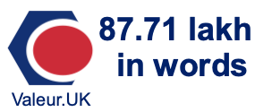 87.71 lakh in words 87.71 lakh in words