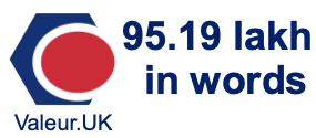 95.19 lakh in words 95.19 lakh in words