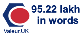 95.22 lakh in words 95.22 lakh in words