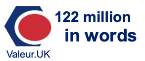 122 million in words 122 million in words