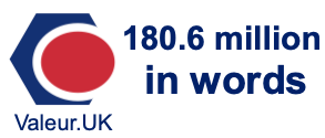 180.6 million in words