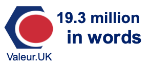 19.3 million in words 19.3 million in words