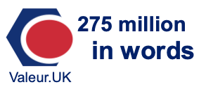 275 million in words