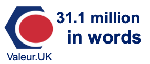 31.1 million in words 31.1 million in words